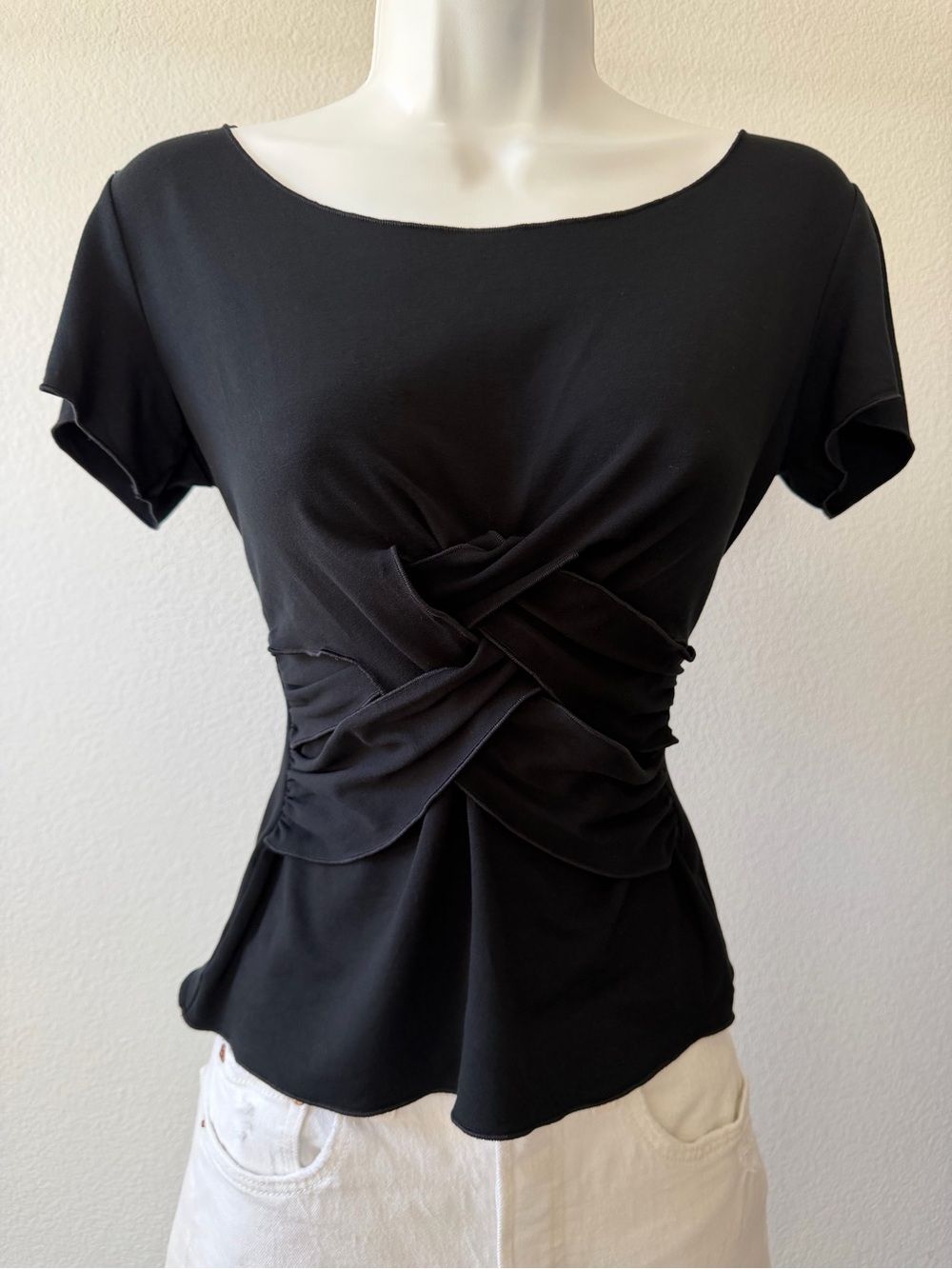 Armani Collection Crossfront Top Size 8